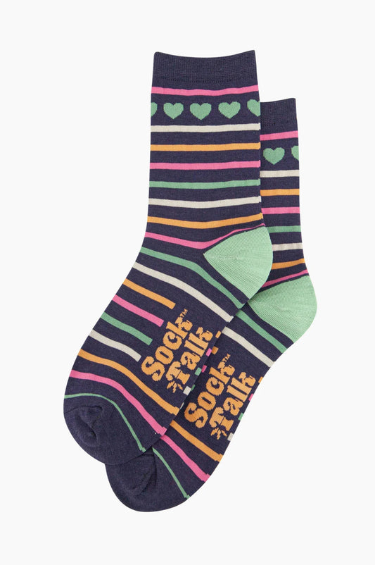 Bamboo Socks - Multi Stripe