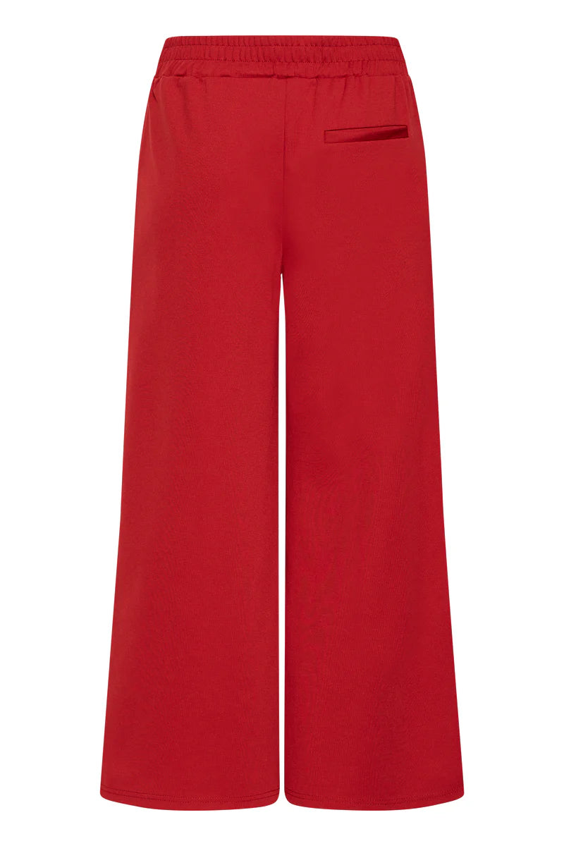 KATE SUS WIDE TROUSERS - Red Dahlia