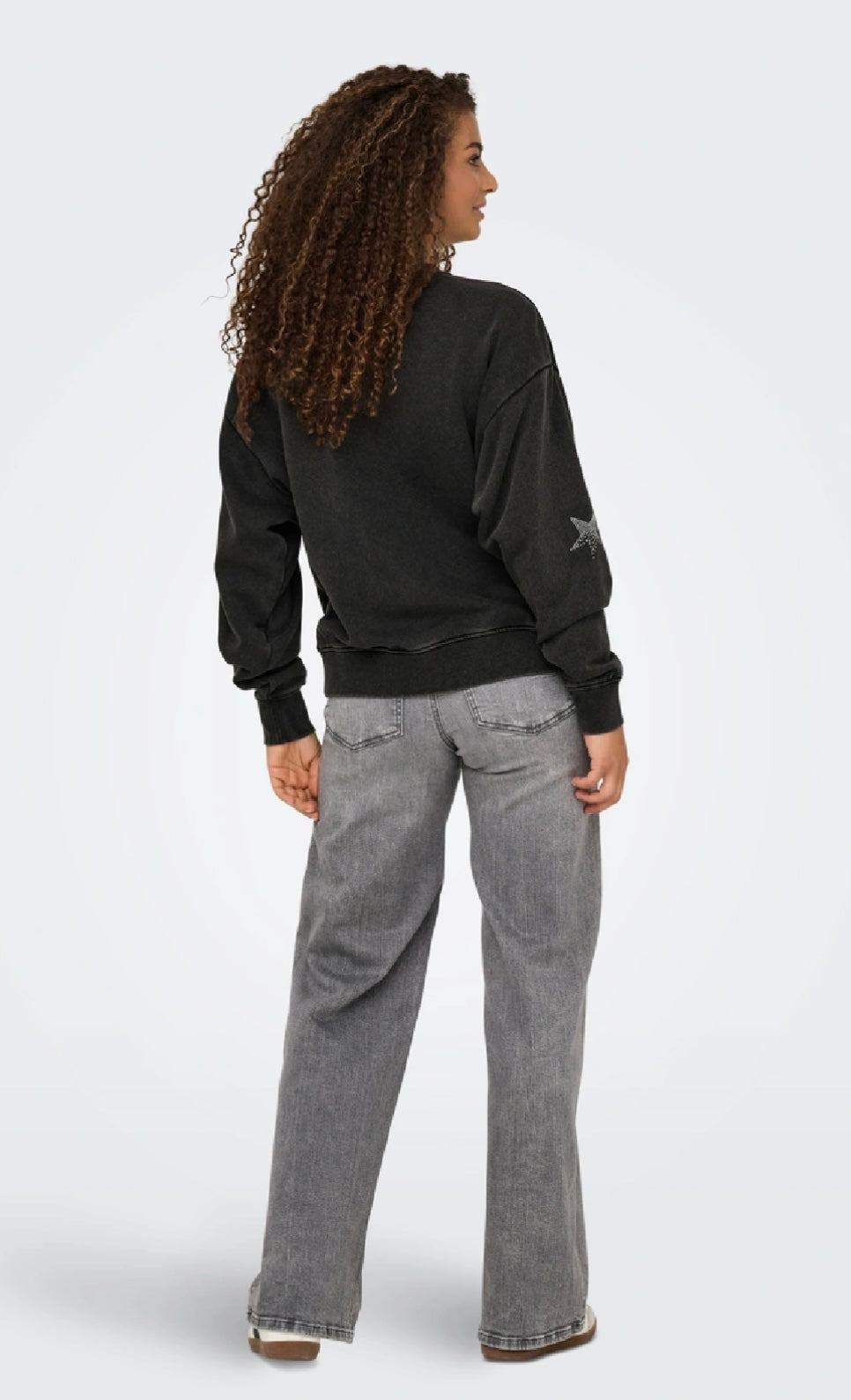 LINDA LS O-NECK SWEATER - Silver Star