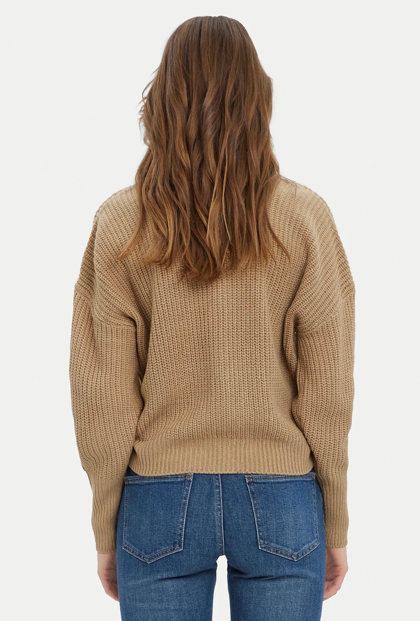LEA LS V-NECK CUFF CARDIGAN - Nomad