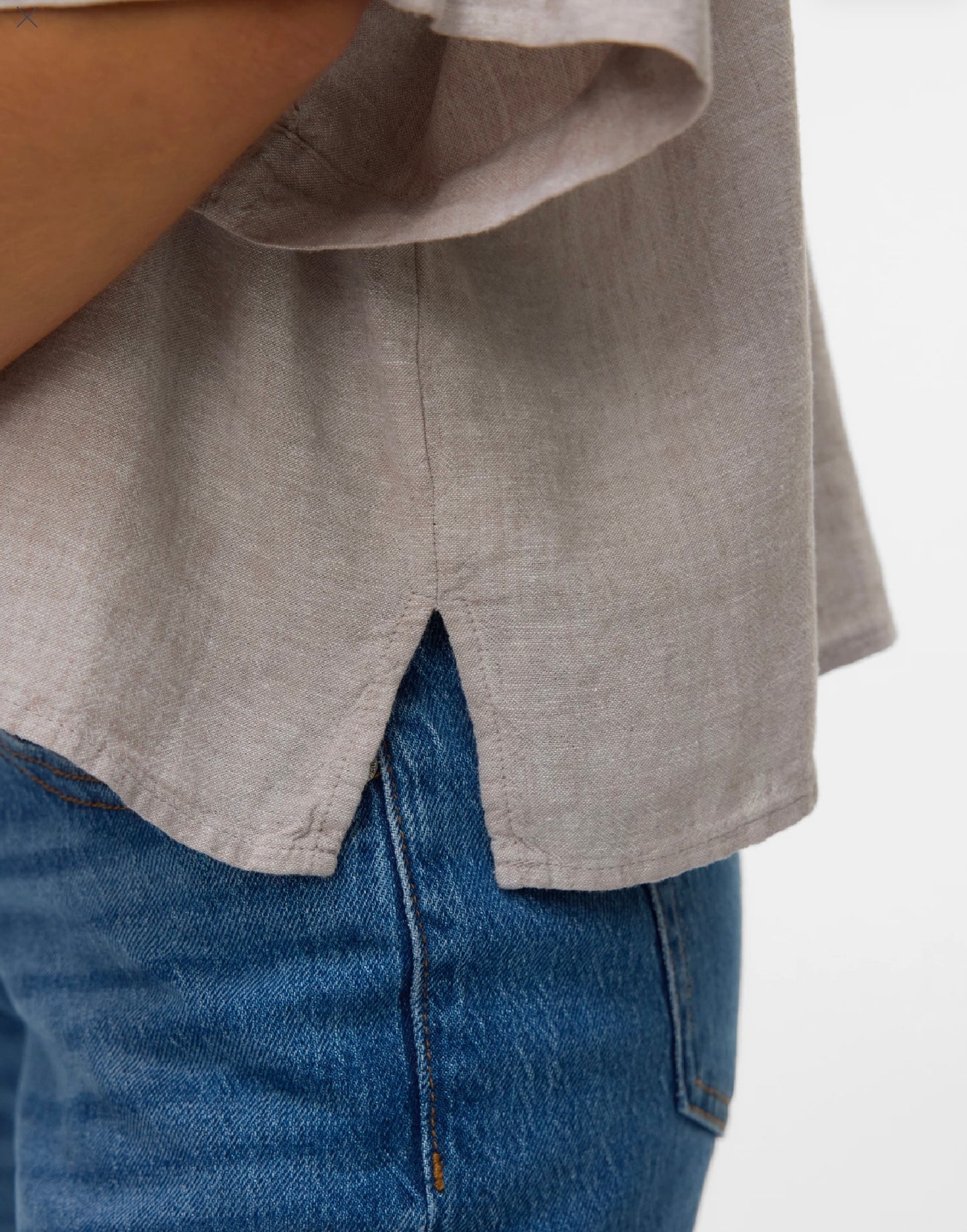 LINN SHORT SHIRT - Moonbeam