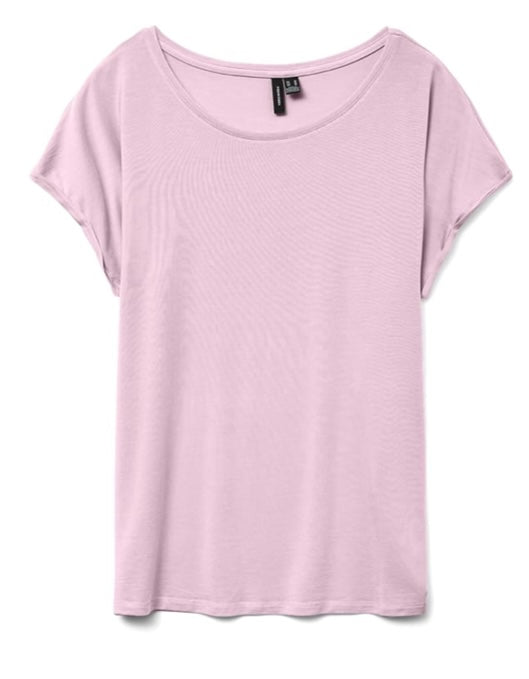 AVA Plain Top - Pink-A-Boo