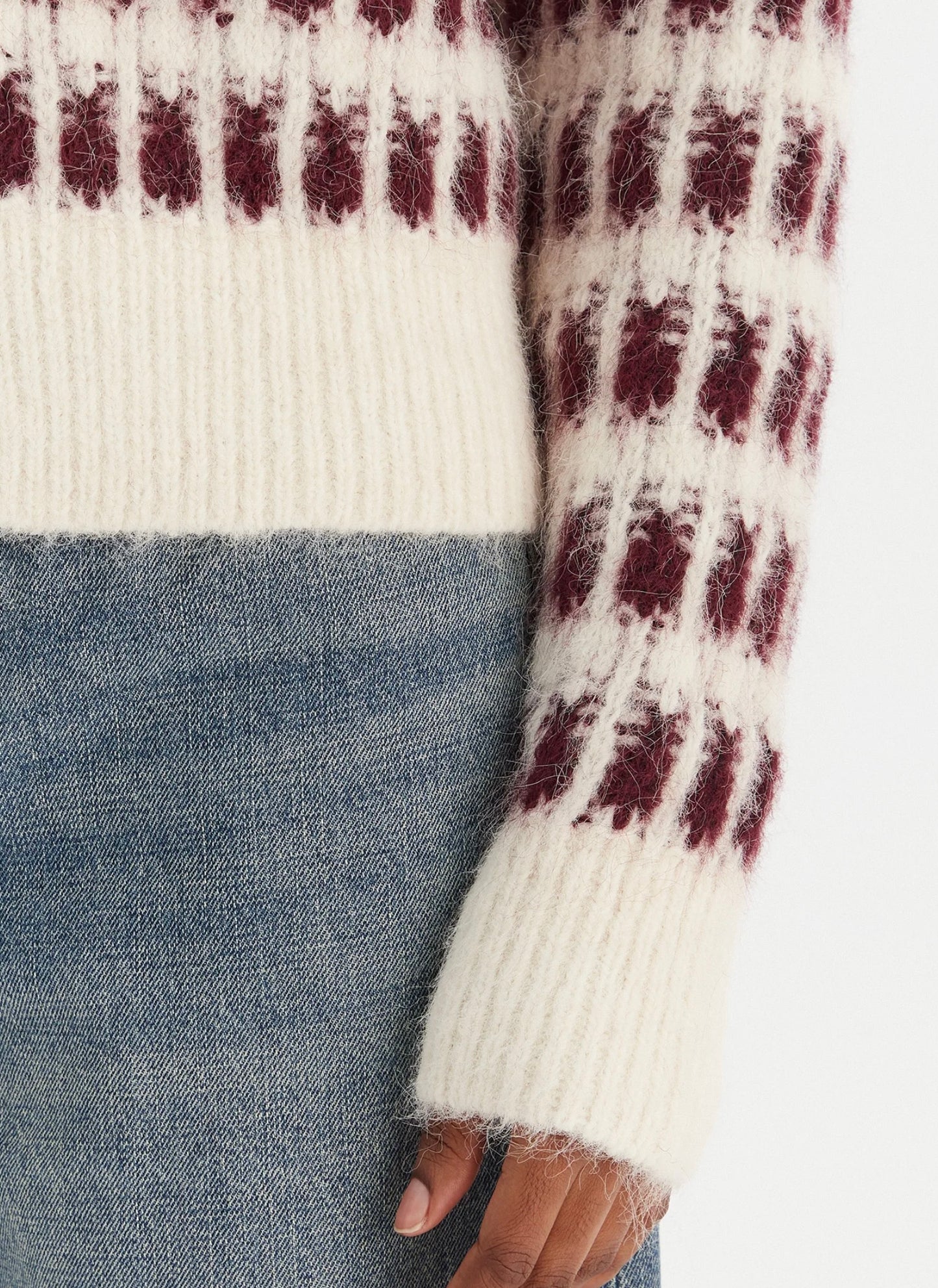 LISA CARDIGAN - Birch / Wine