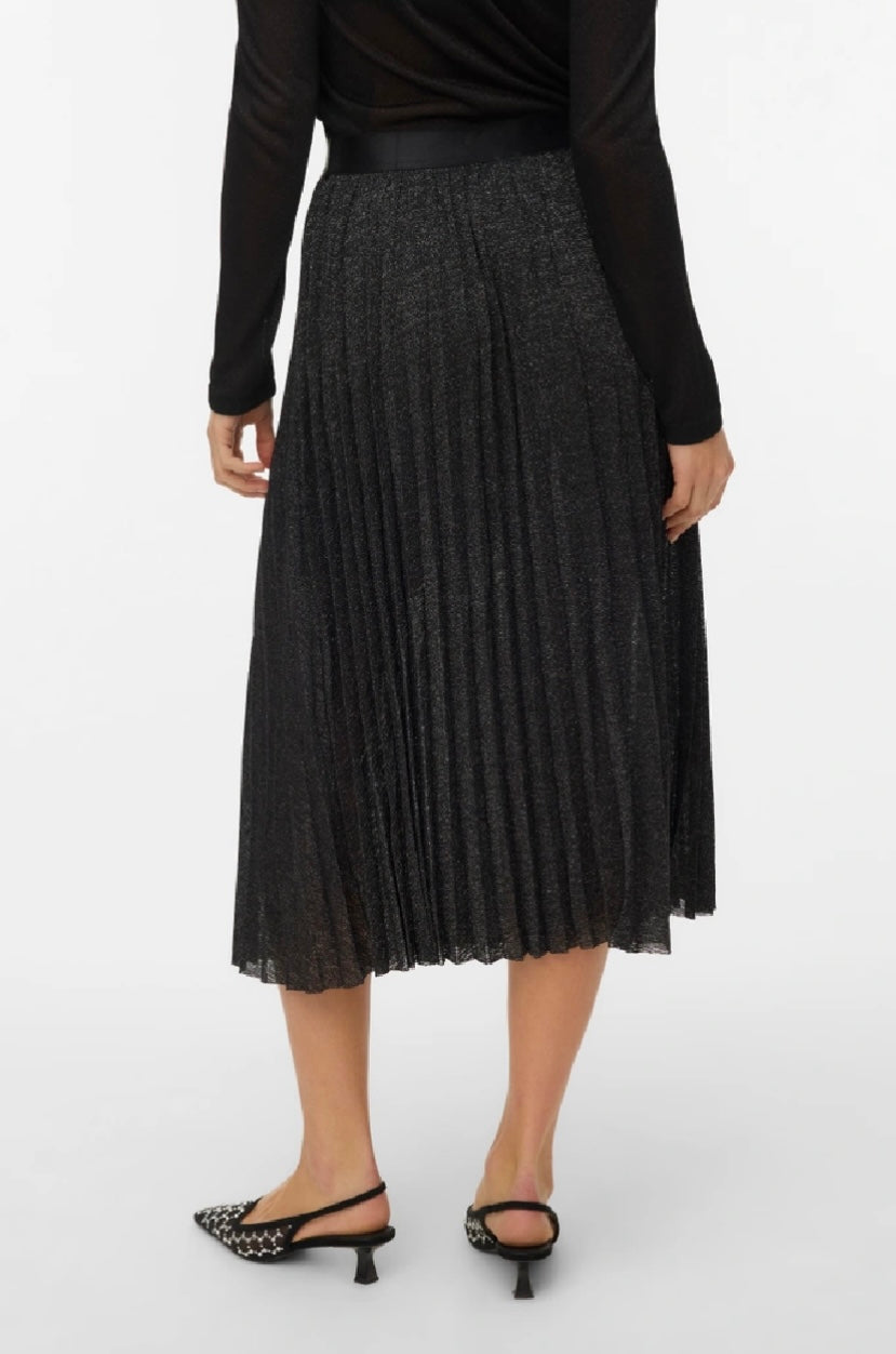 HENLEY MW 7/8 SKIRT - Black / Silver