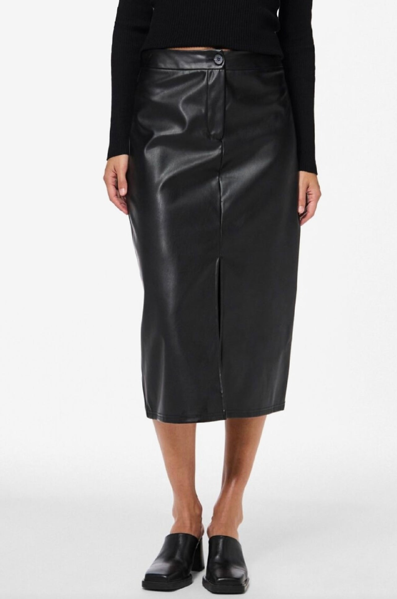 OLGA HW MIDI SKIRT - Black