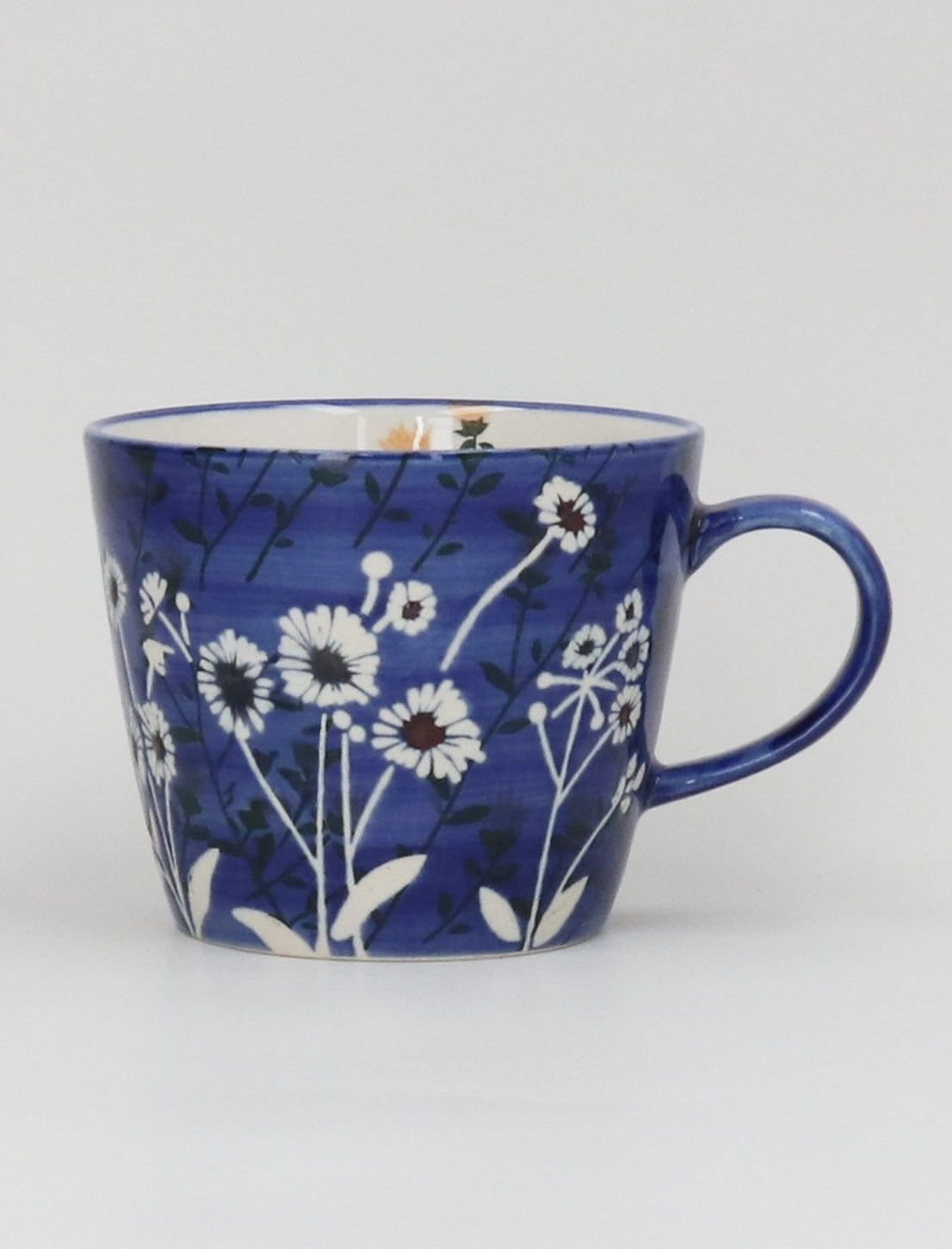 Navy Wild Daisy Mug