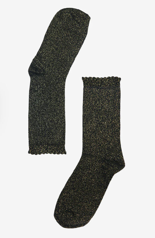Gold Glitter Socks