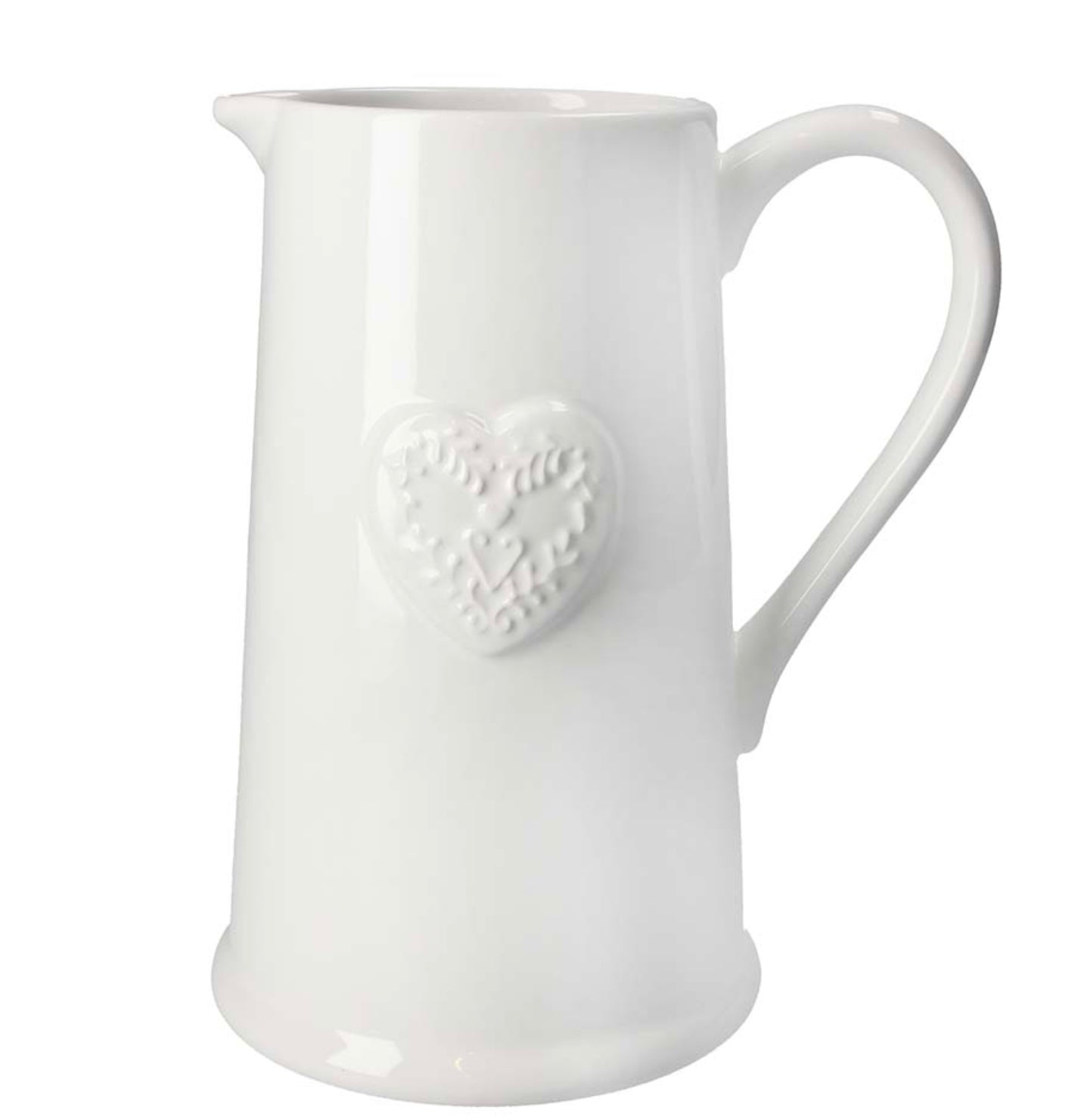 GISELA GRAHAM Heart Jug - White
