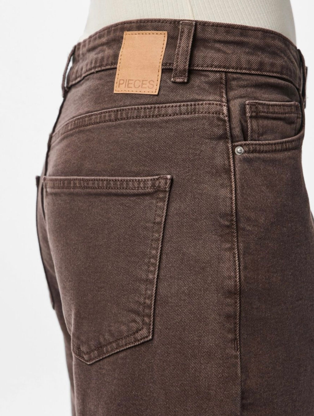 SELMA HW WIDE LEG JEANS - Hot Fudge
