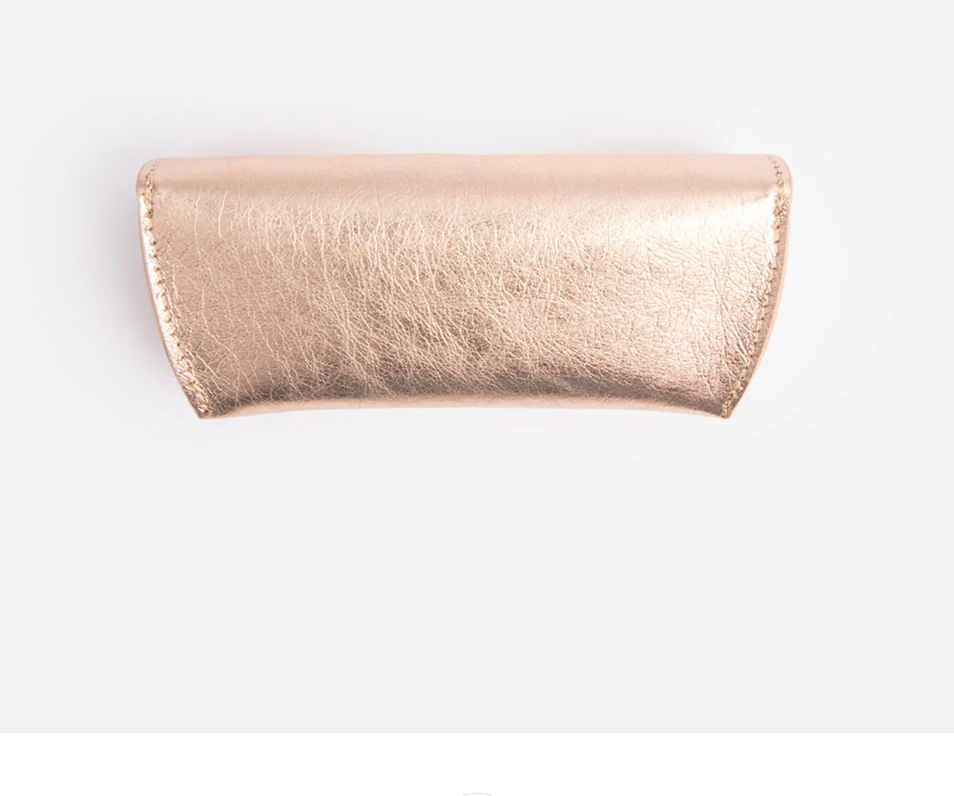 Glasses Case - Rose Gold / Black Hearts