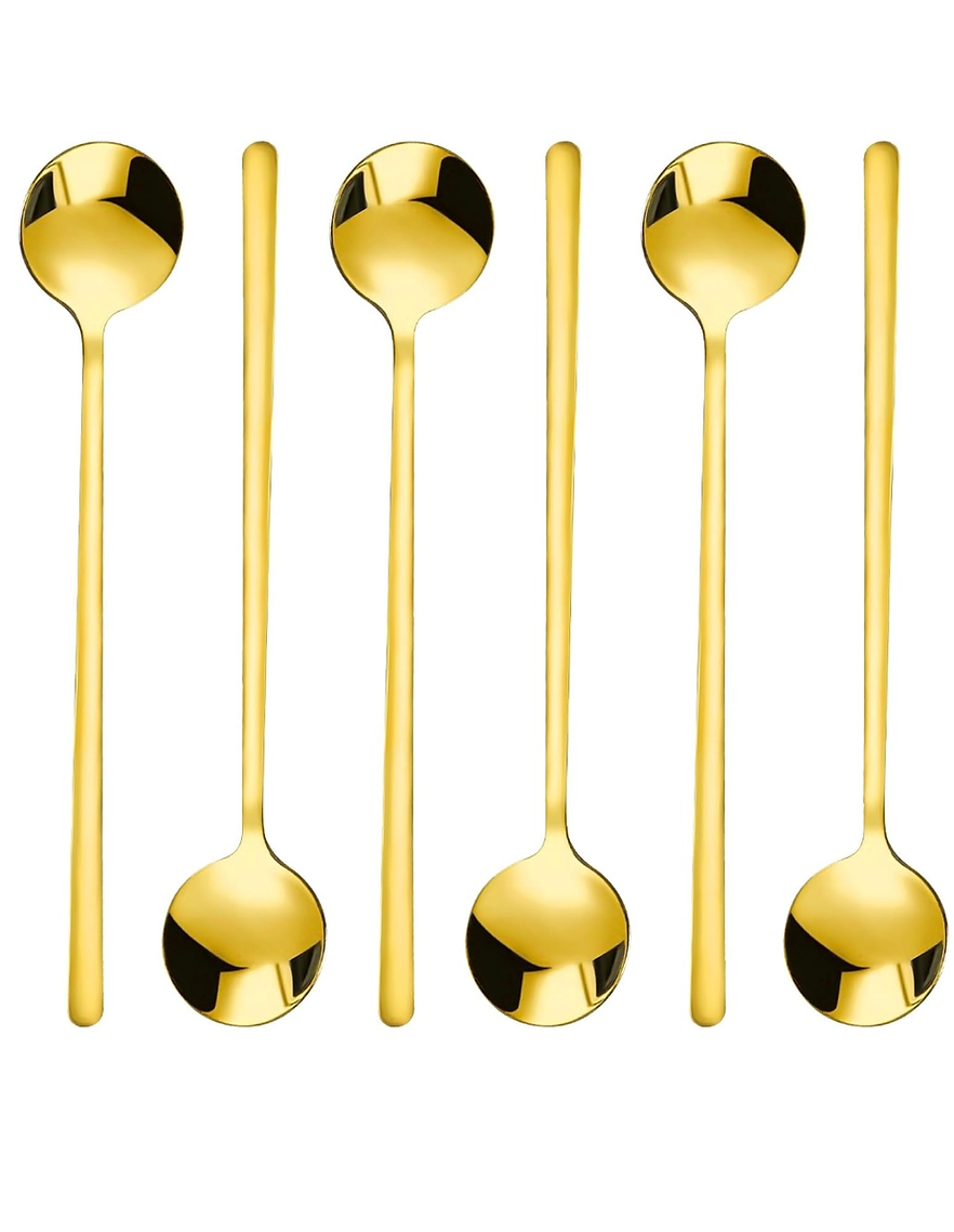 Long Handle Coffee Spoon - Gold