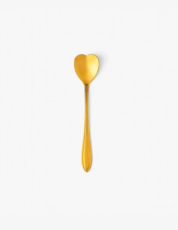 Heart Teaspoon - Gold