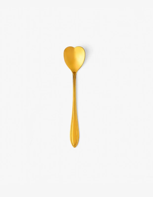 Heart Teaspoon - Gold