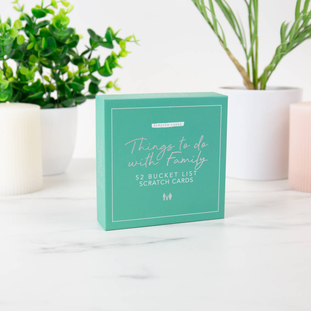 Things To Do With Family - 52 Bucket List Scratch Cards