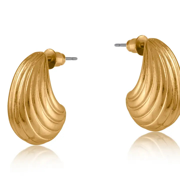 Teardrop Earrings - Gold