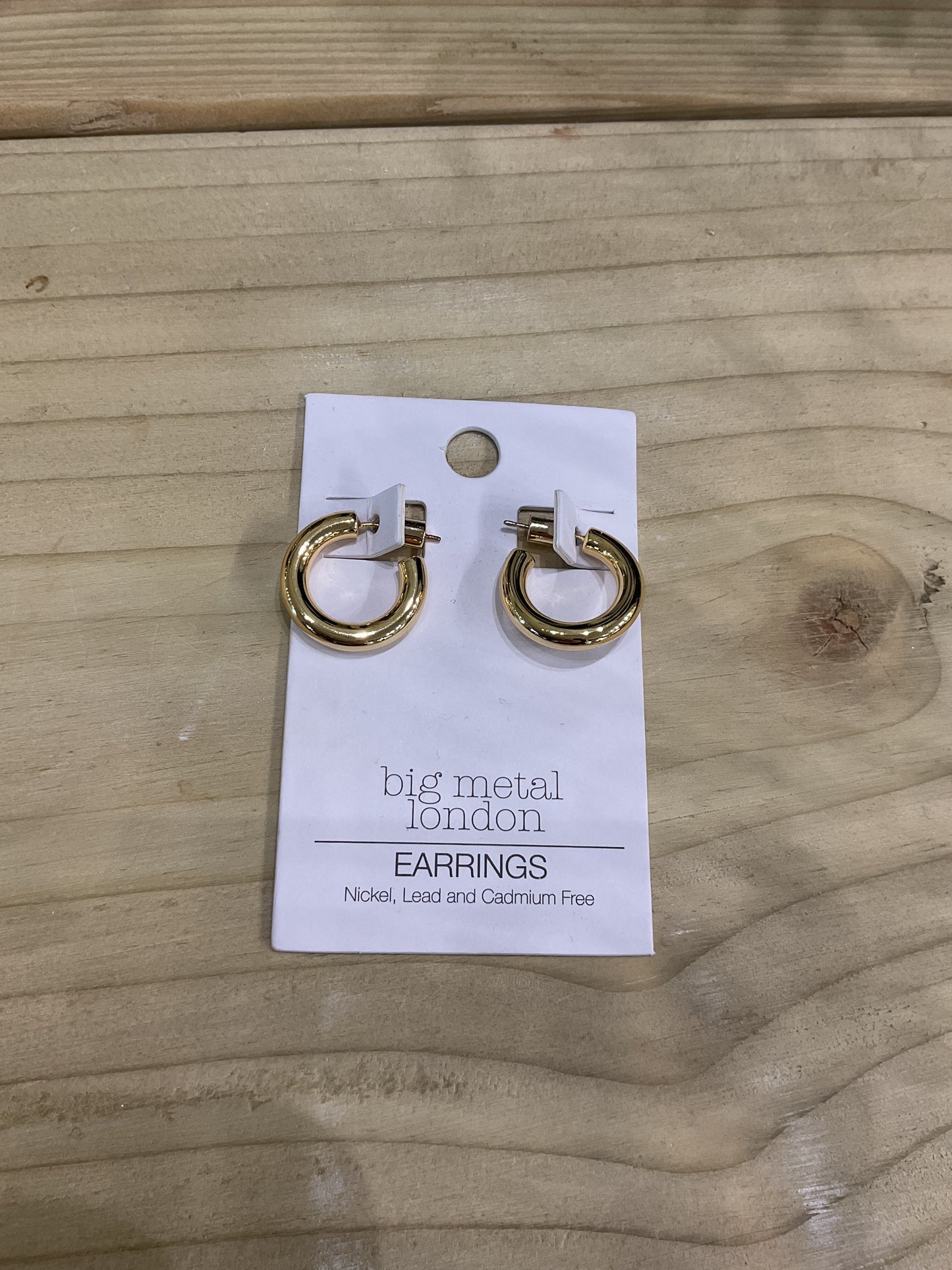 Small Halo Hoop Earrings - Gold