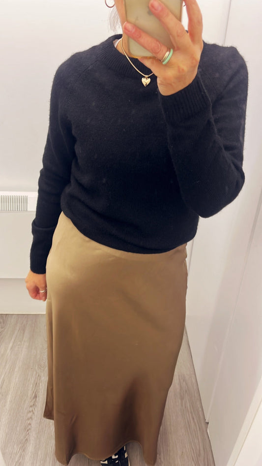 ONLELMA MIDI SKIRT - Walnut