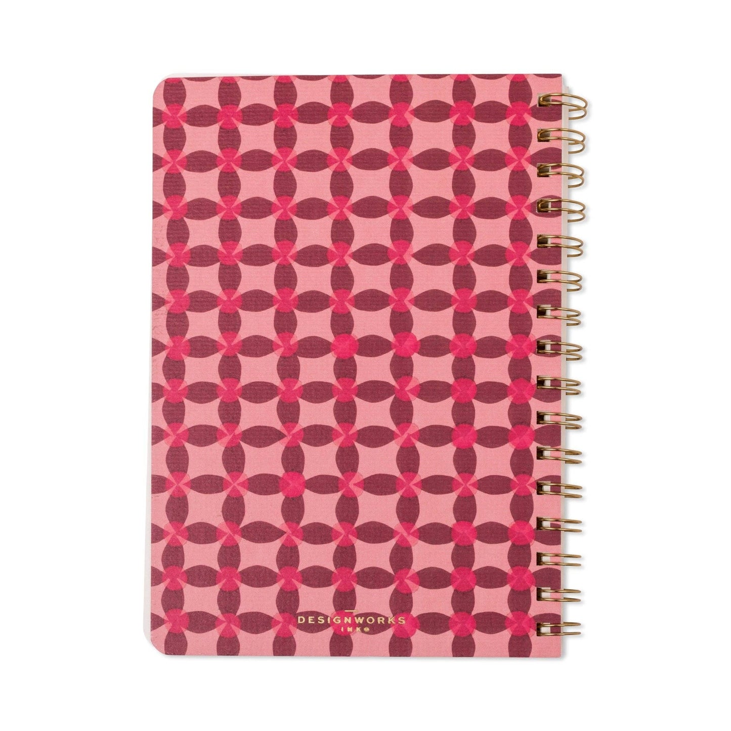 Tulip A5 Twin Wire Notebook - Pinwheel Pink