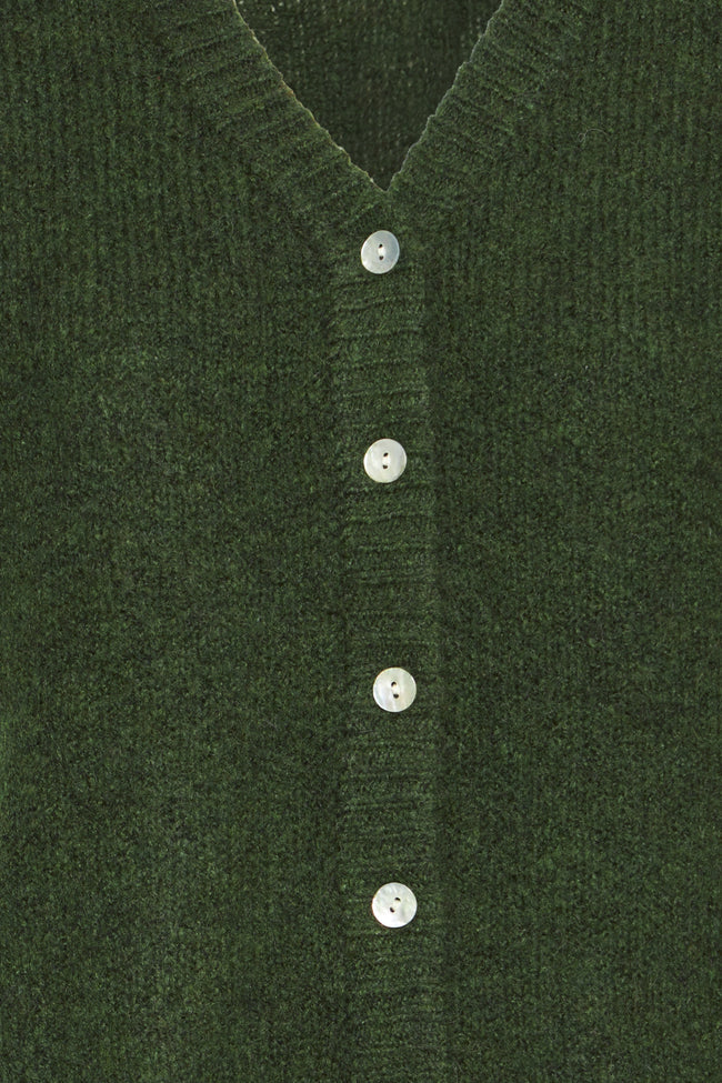 BELABLUE KNIT TANK CARDI - Rifle Green