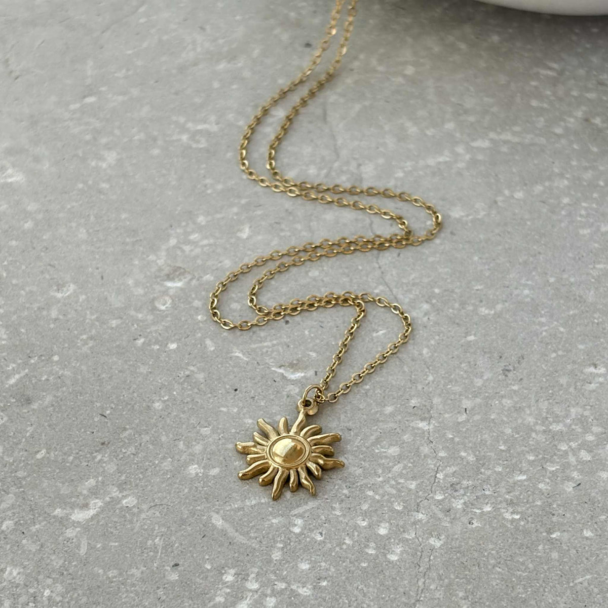Tarnish Resistant Sun Necklace