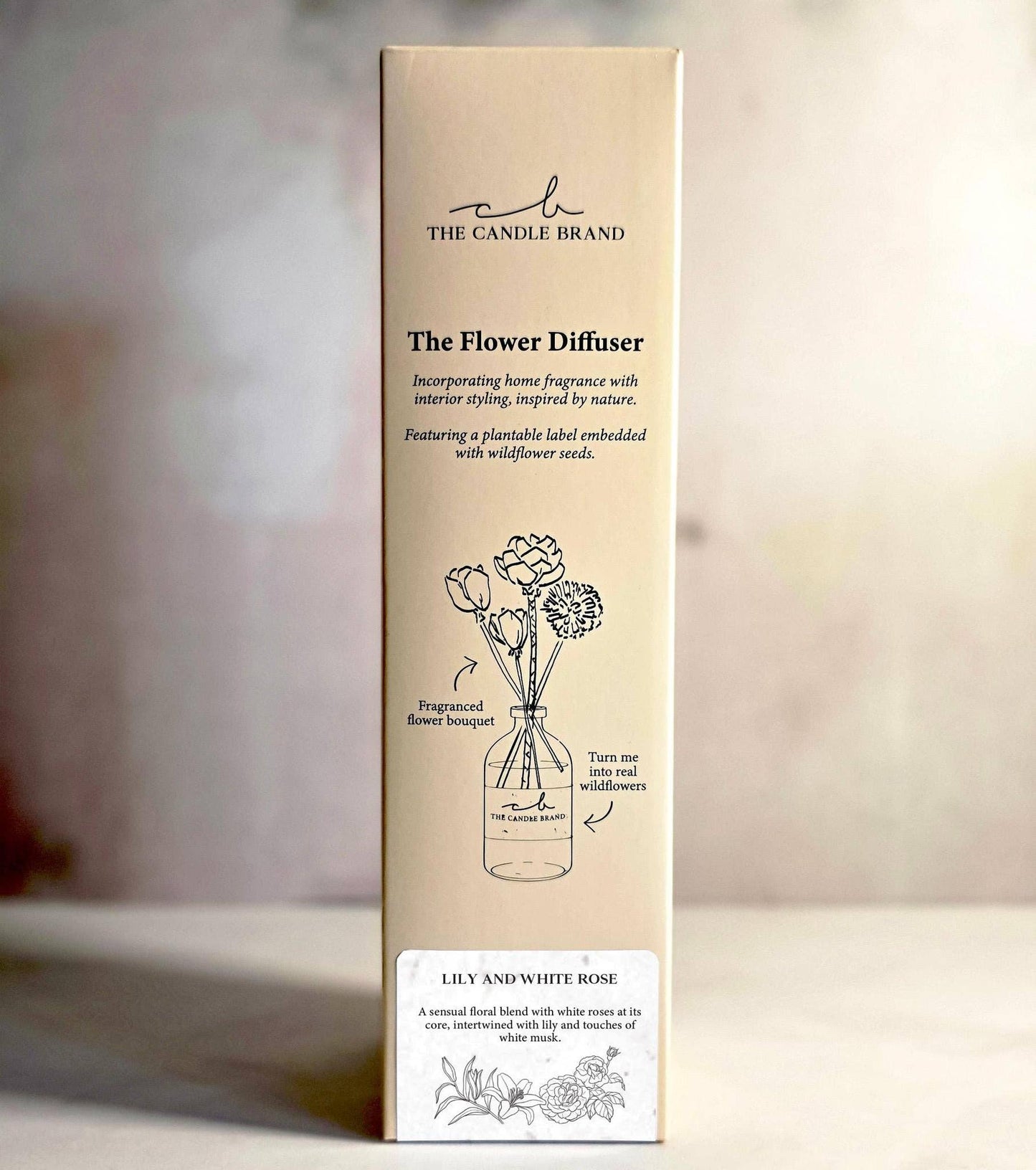 Lily and White Rose Flower Diffuser