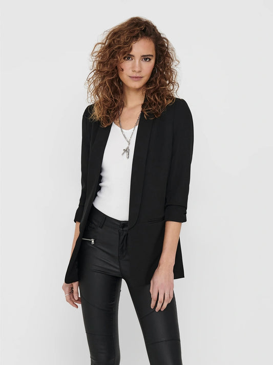 ELLY 3/4 LIFE BLAZER - Black