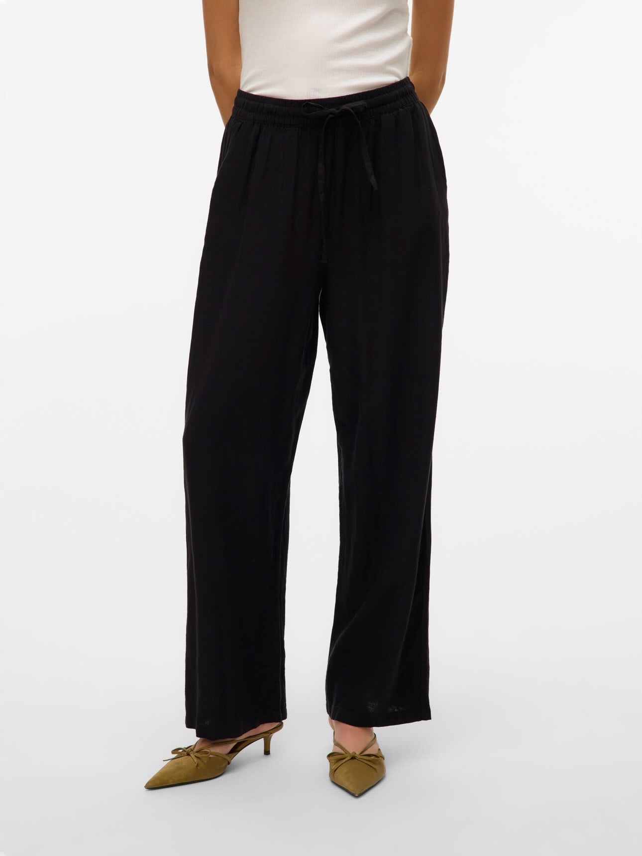 LINN HW PANTS WVN - Black
