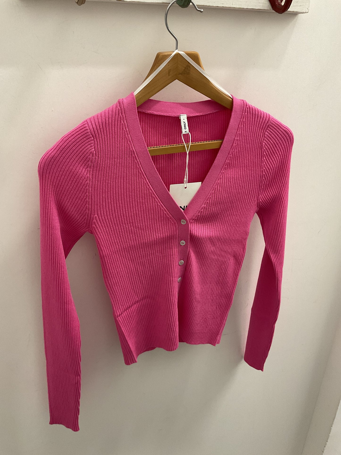 MIST V-Neck Cardigan - Wild Orchid