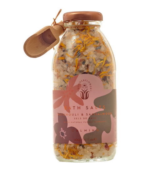 Wanderflower Bath Salts - Patchouli and Sandalwood