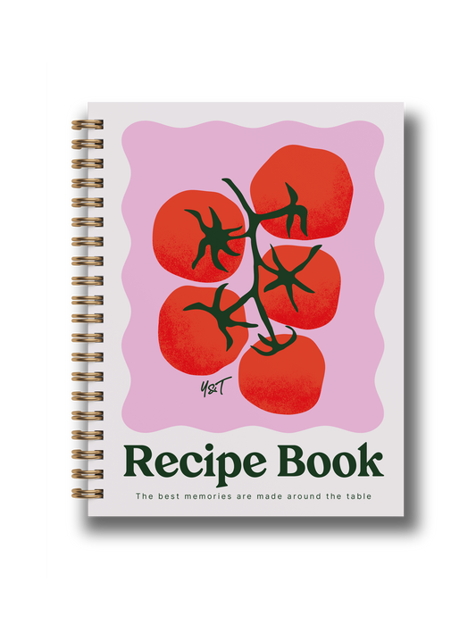 Tomato Recipe Journal | A5 Spiral Hardcover Recipe Book