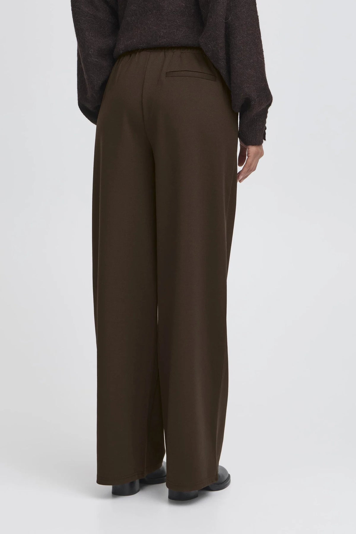 KATE SUS LONG WIDE PANT - Chocolate Torte