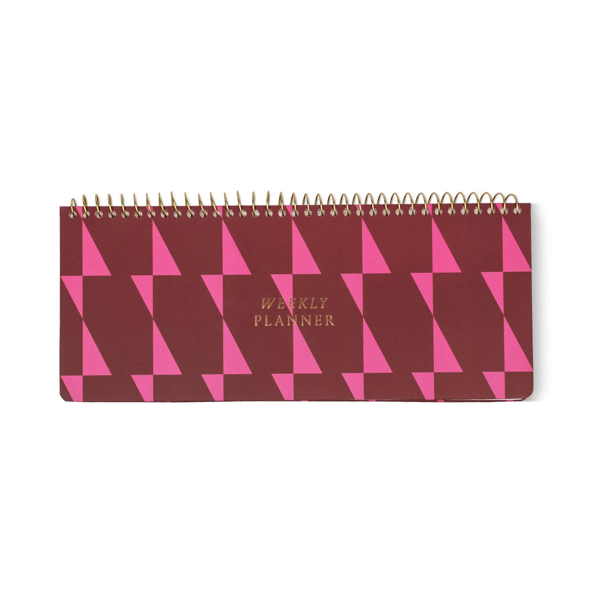 Weekly Planner Pad - Burgundy + Pink