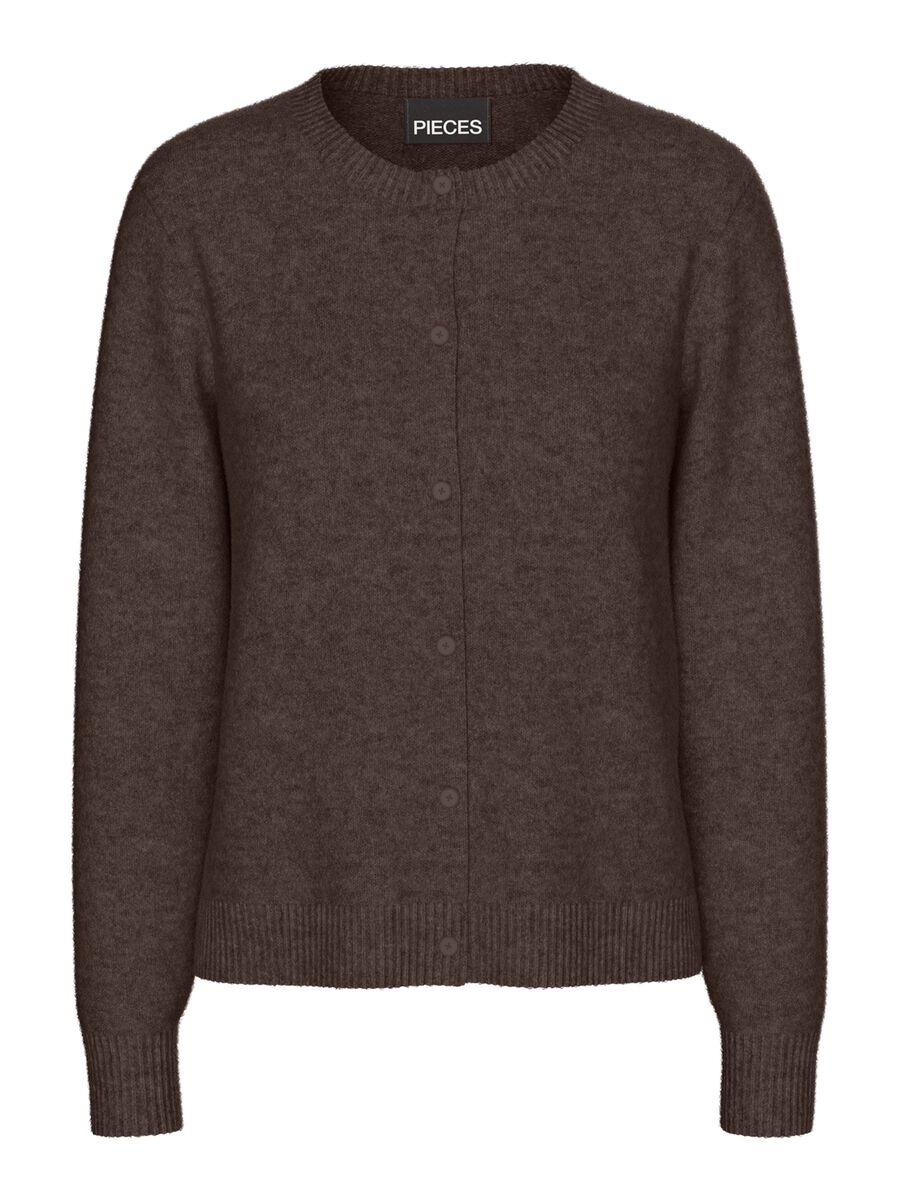 MALOU LS KNIT CARDIGAN - Hot Fudge
