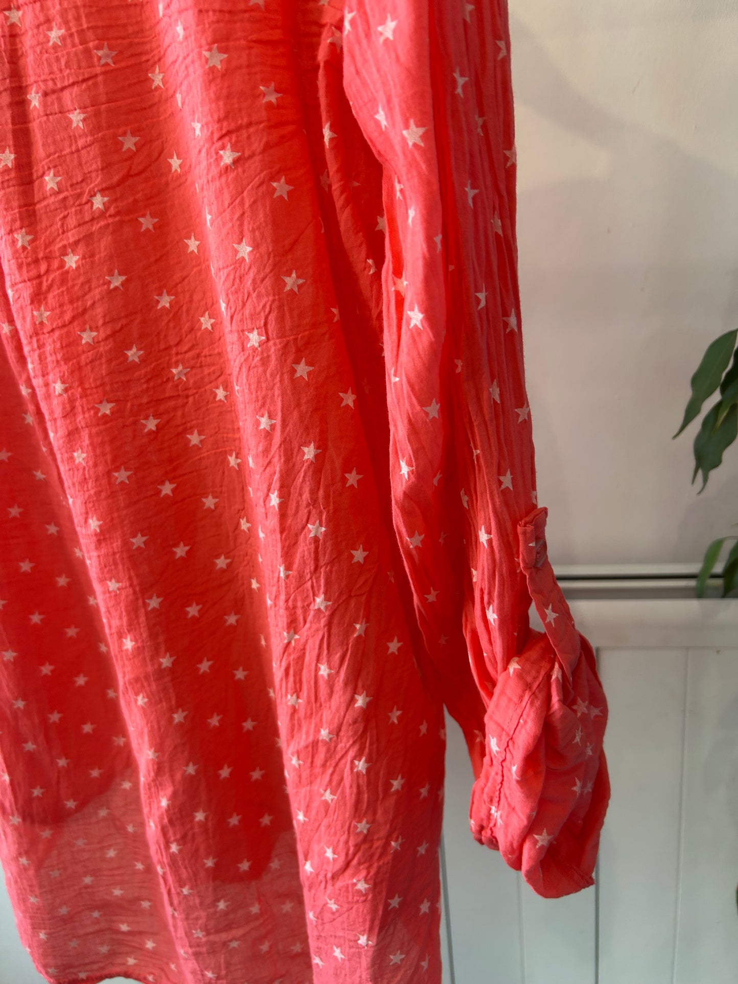 STAR TEXTURED SHIRT - Pink