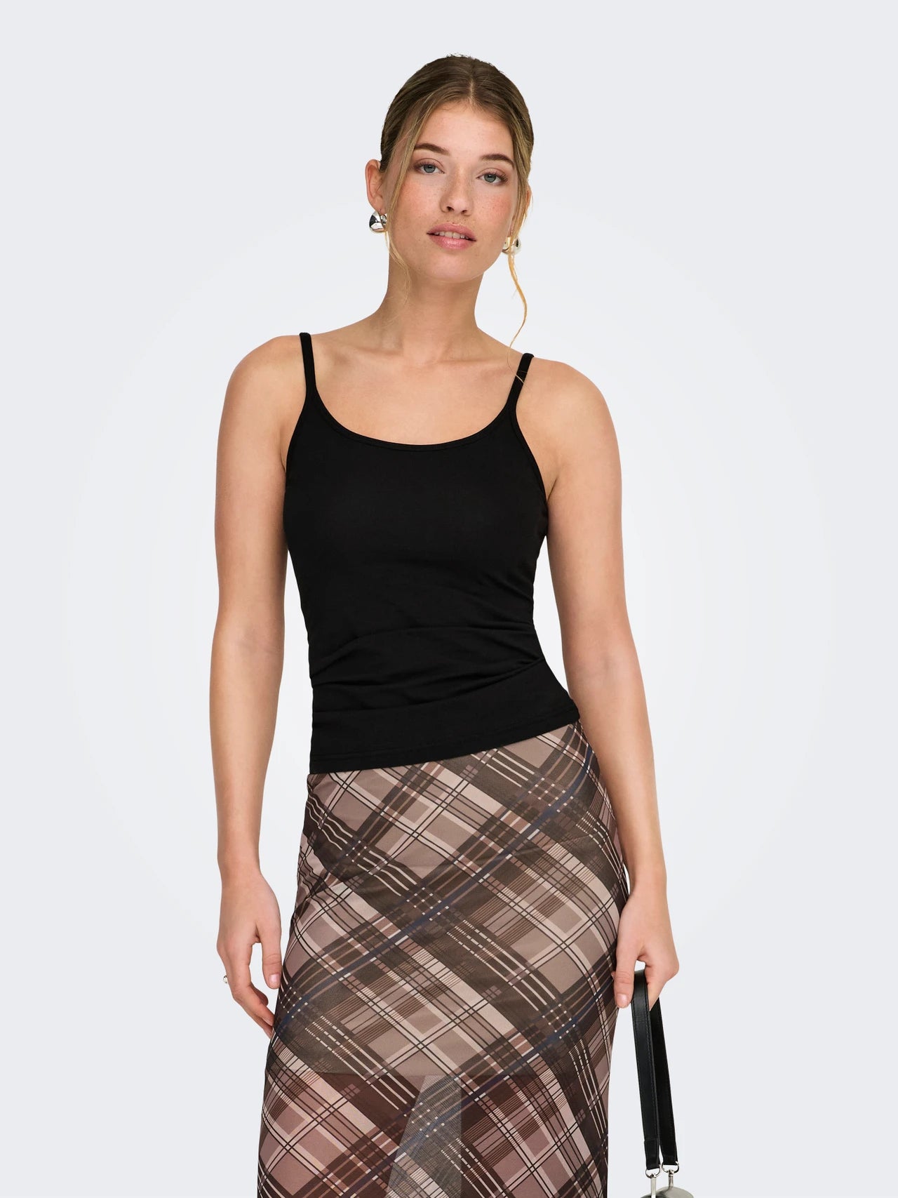 LOVE STRAP SINGLET- Black