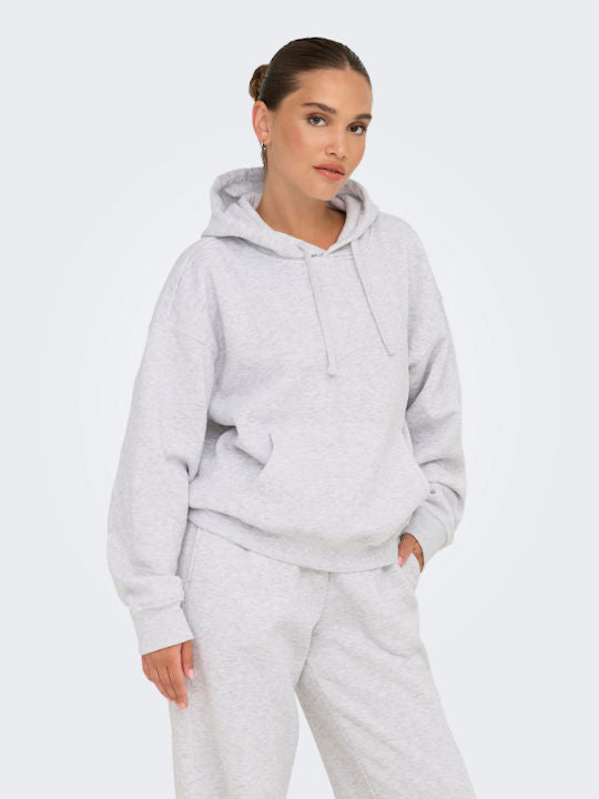 BEST LS HOOD SWT - Light Grey Melange