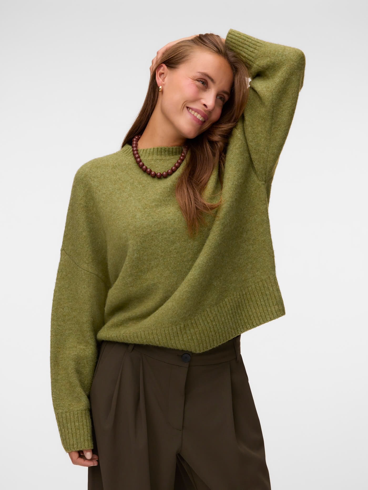 BOOM LS O-NECK PULLOVER - Sphagnum