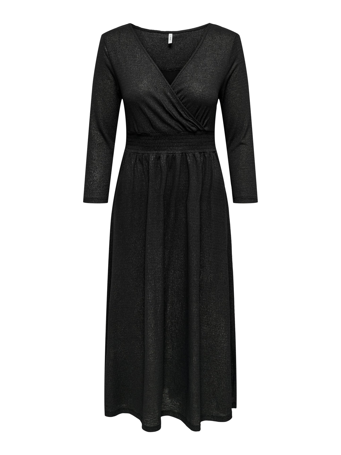 PELLA LA FOIL WRAP DRESS - Gunmetal