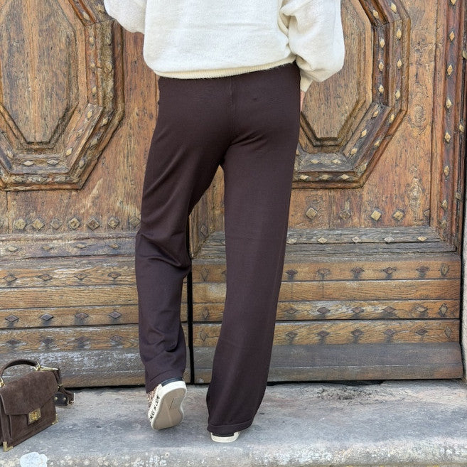 LULS KNIT PANT - Chocolate Torte