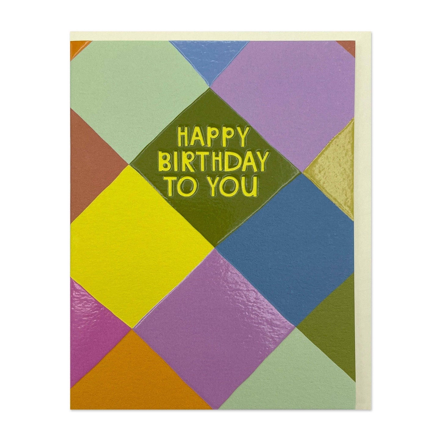 Happy Birthday To You Harlequin - Small Card