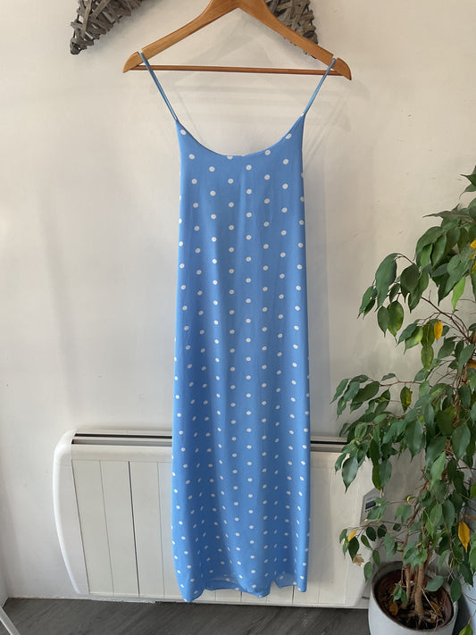 Polka Dot Dress - Blue