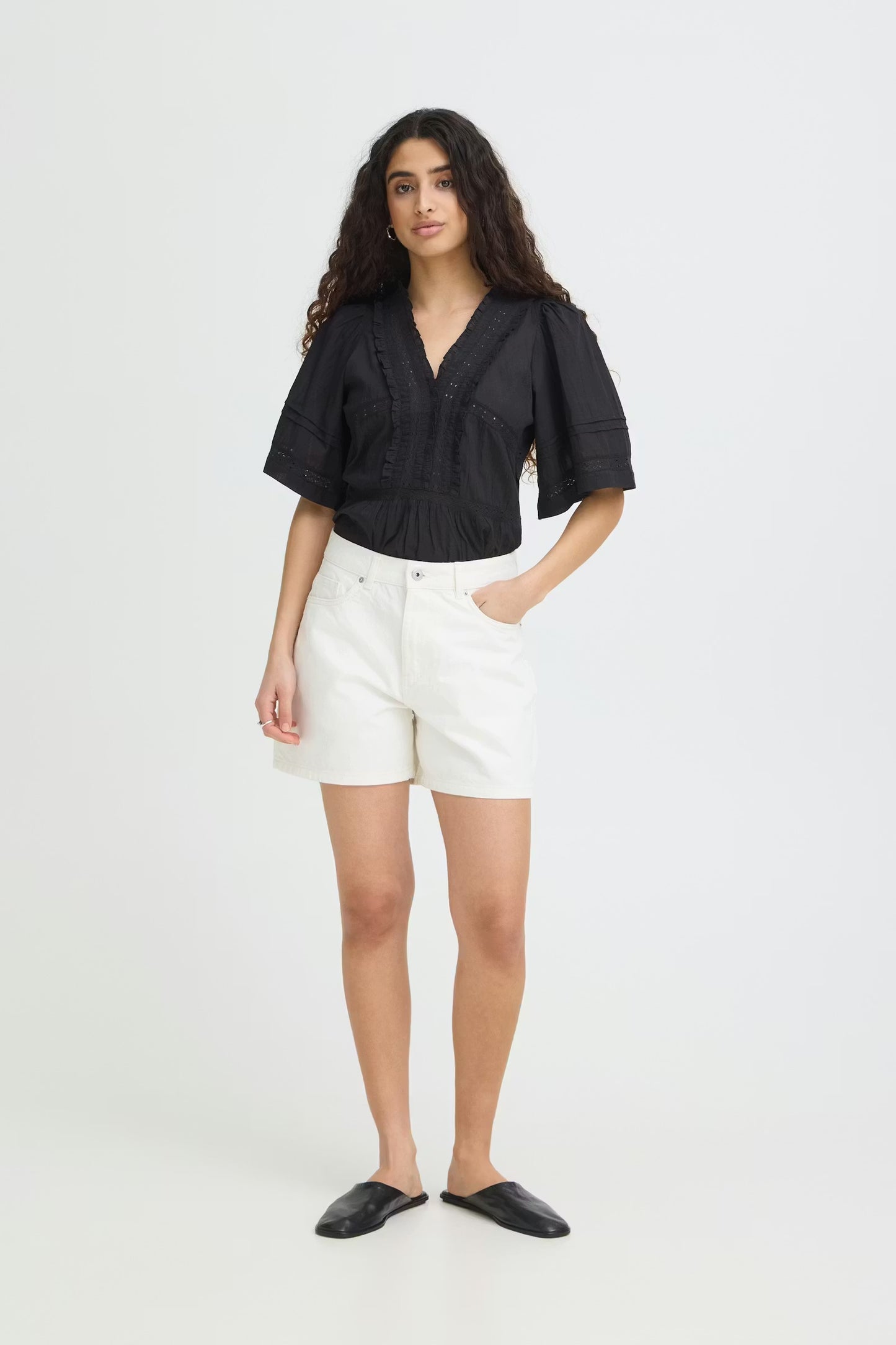 IHAVENY SHORTS - White Denim