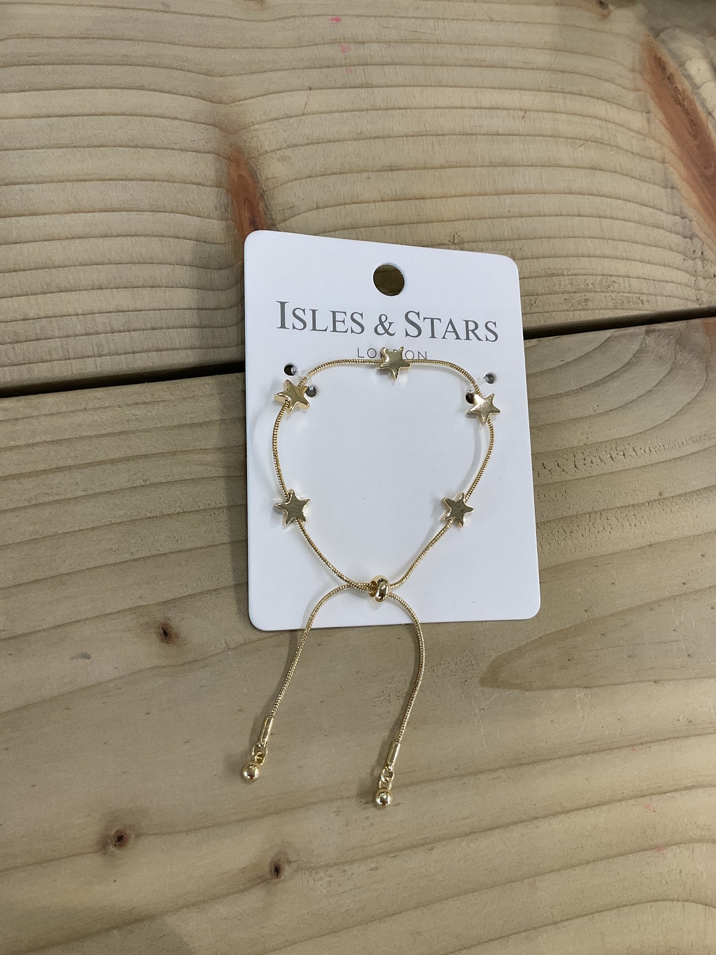 Star Adjustable Bracelet - Gold
