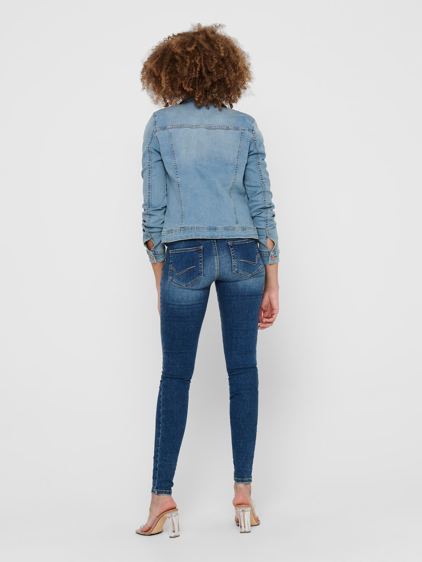 TIA DNM JACKET - Light Blue Denim