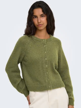 ALYSSA LS RAGLAN CARDIGAN KNIT