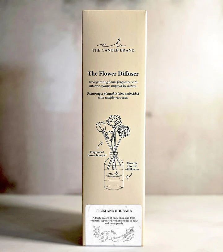 Plum and Rhubarb Flower Diffuser