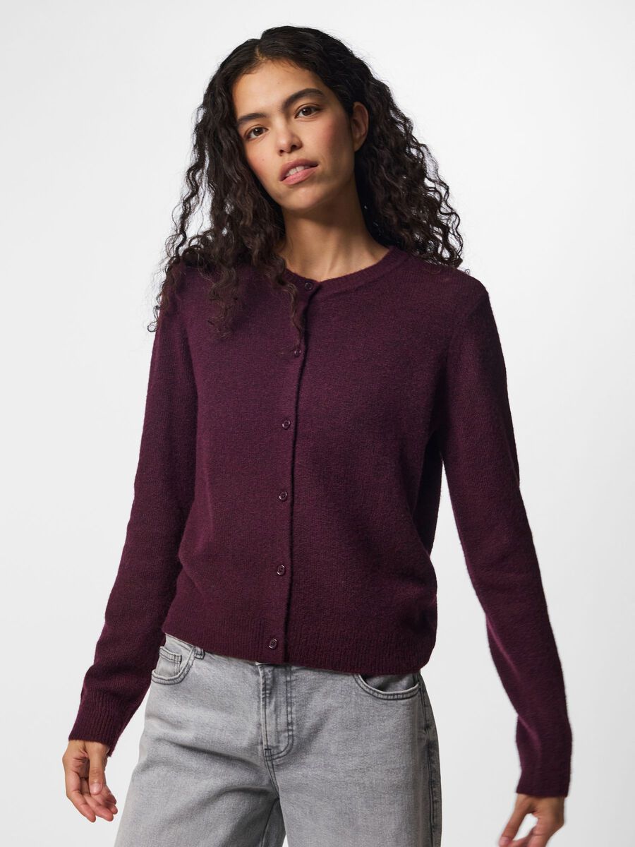 MALOU LS KNIT CARDIGAN - Winetasting
