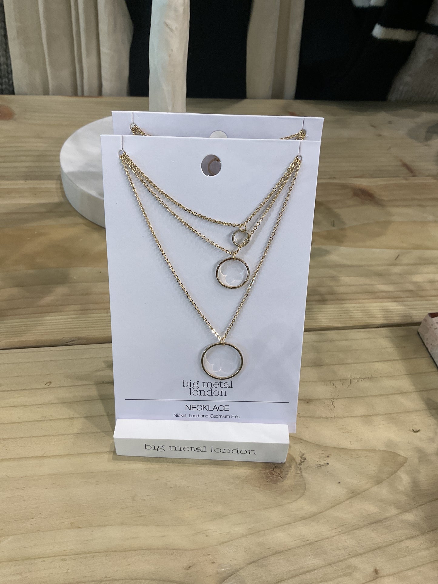 Callia Circle Layered Necklace - Gold