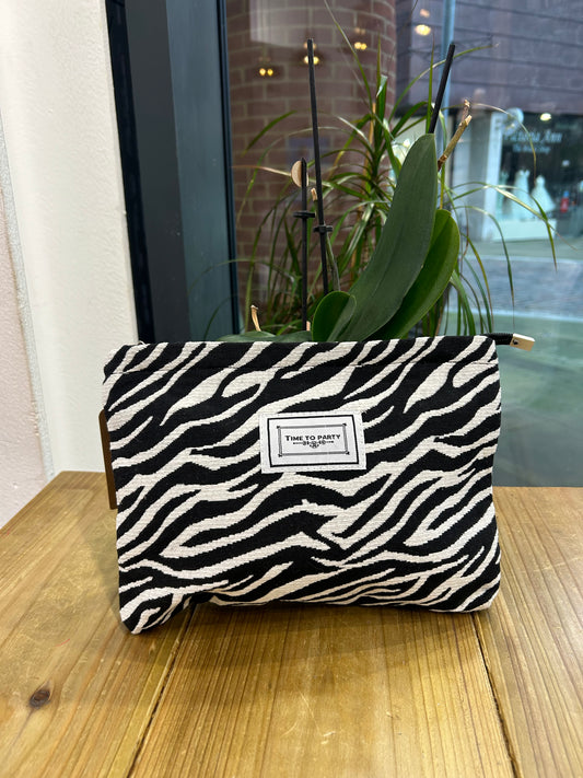 Zebra Print Wash Bag