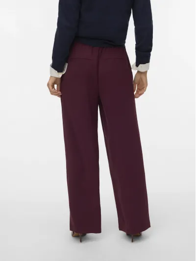 ESME NW TIE WIDE PANT WVN - Winetasting
